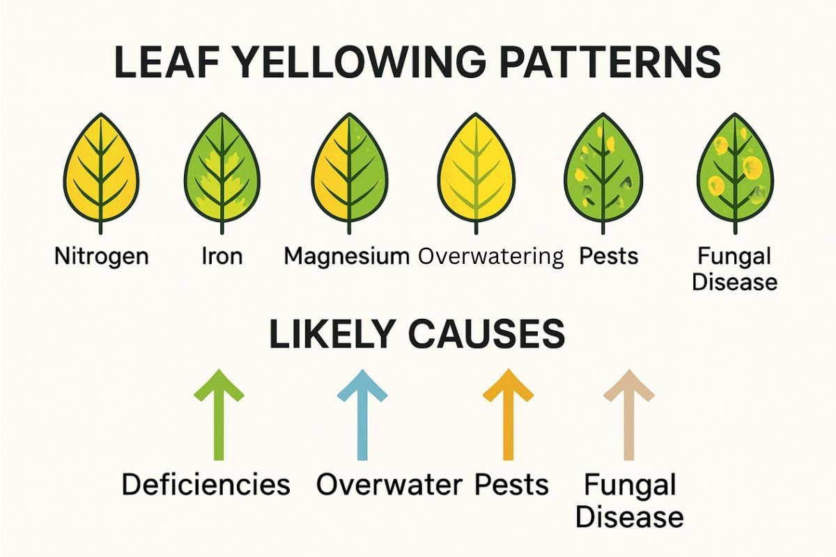 Leaf Yellowing Patterns