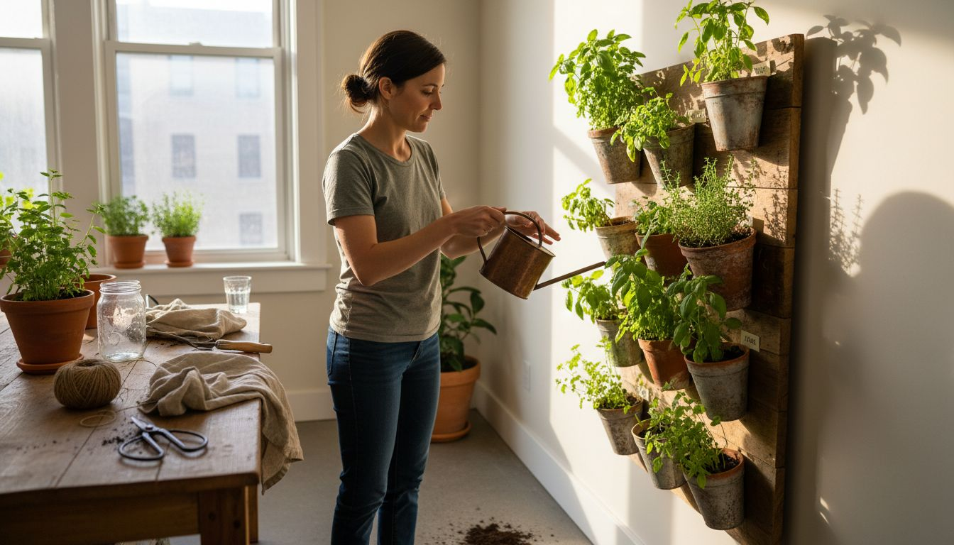 Vertical Herb Garden: Growing Fresh Herbs Indoors - Lushy Gardens